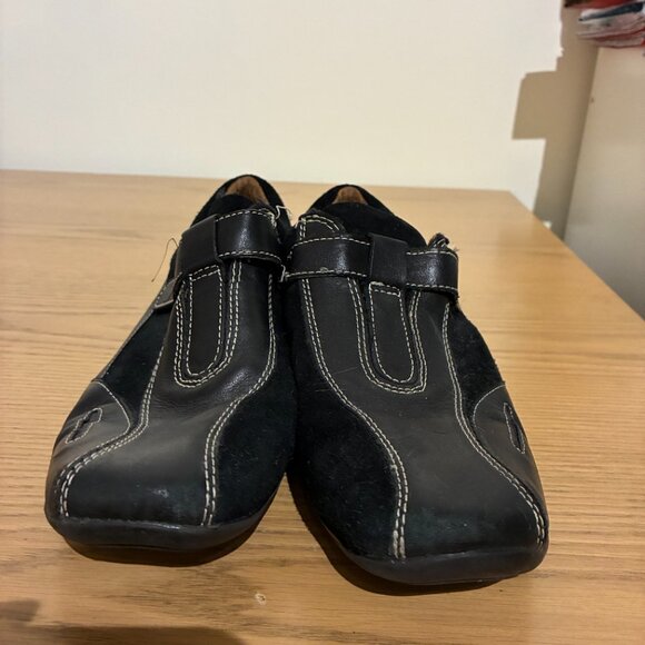 Natural Soul by Naturalizer Black Leather Loafers - Women's 9 - Picture 4 of 9